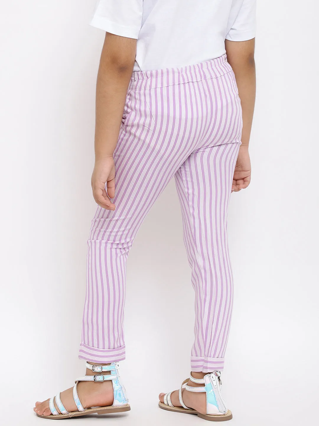 Girls Regular Fit Cotton Pant