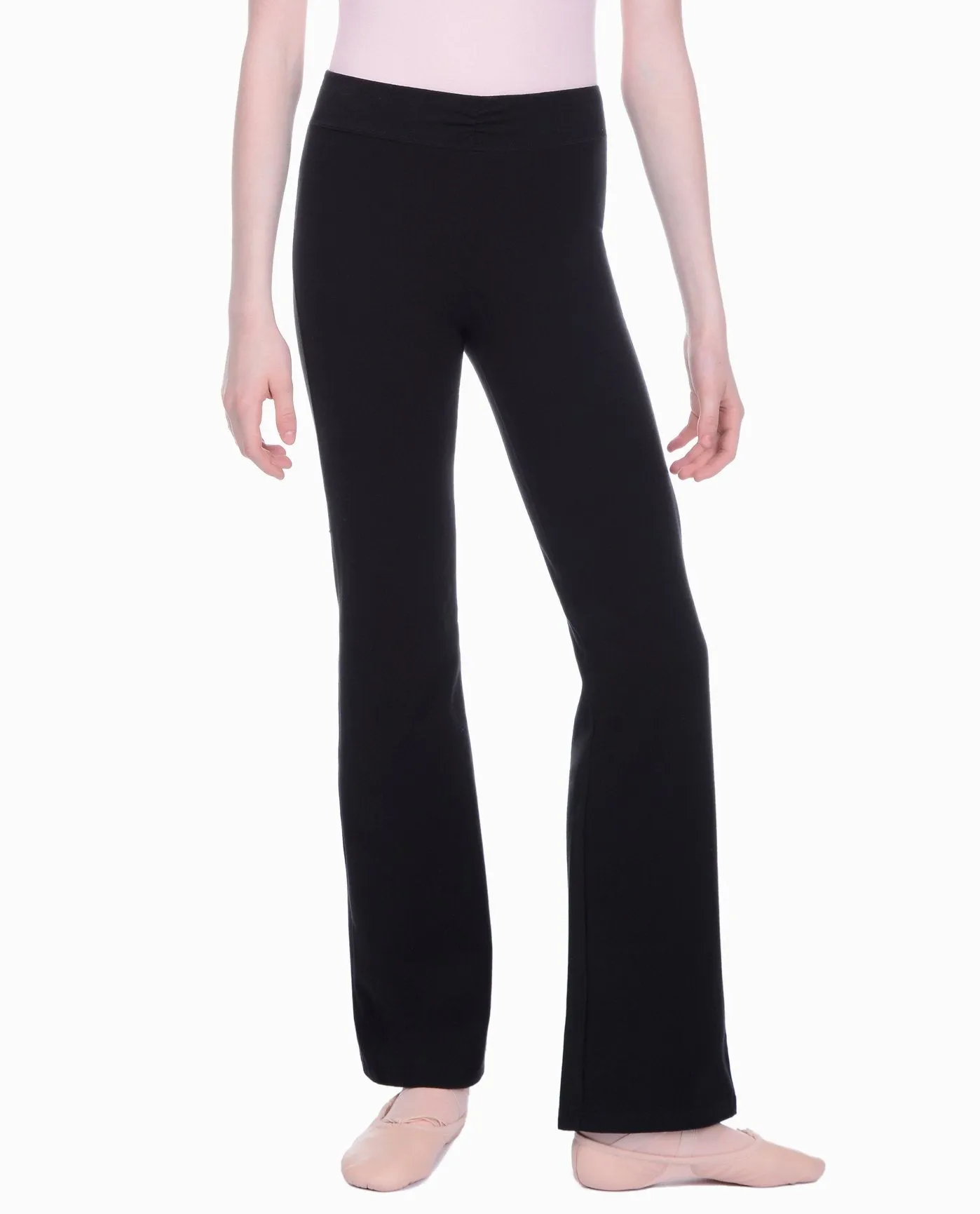 Girl's Shirred-Waist Bootcut Pant