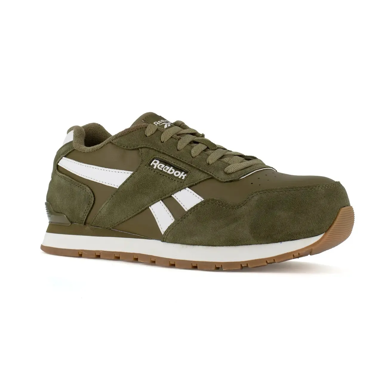 Harman Composite-Toe Athletic Work Shoe Olive/White