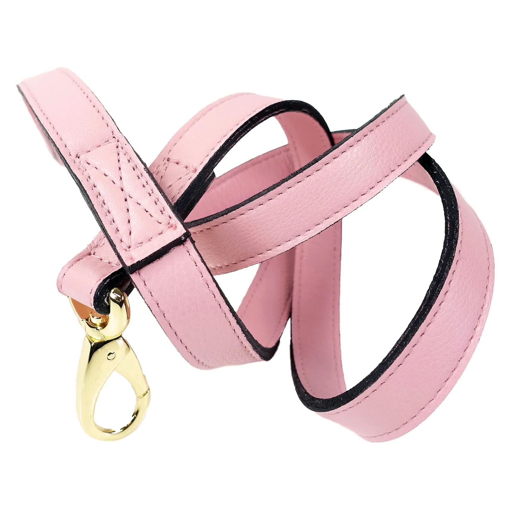 Holiday Dog Leash in Sweet Pink & Gold