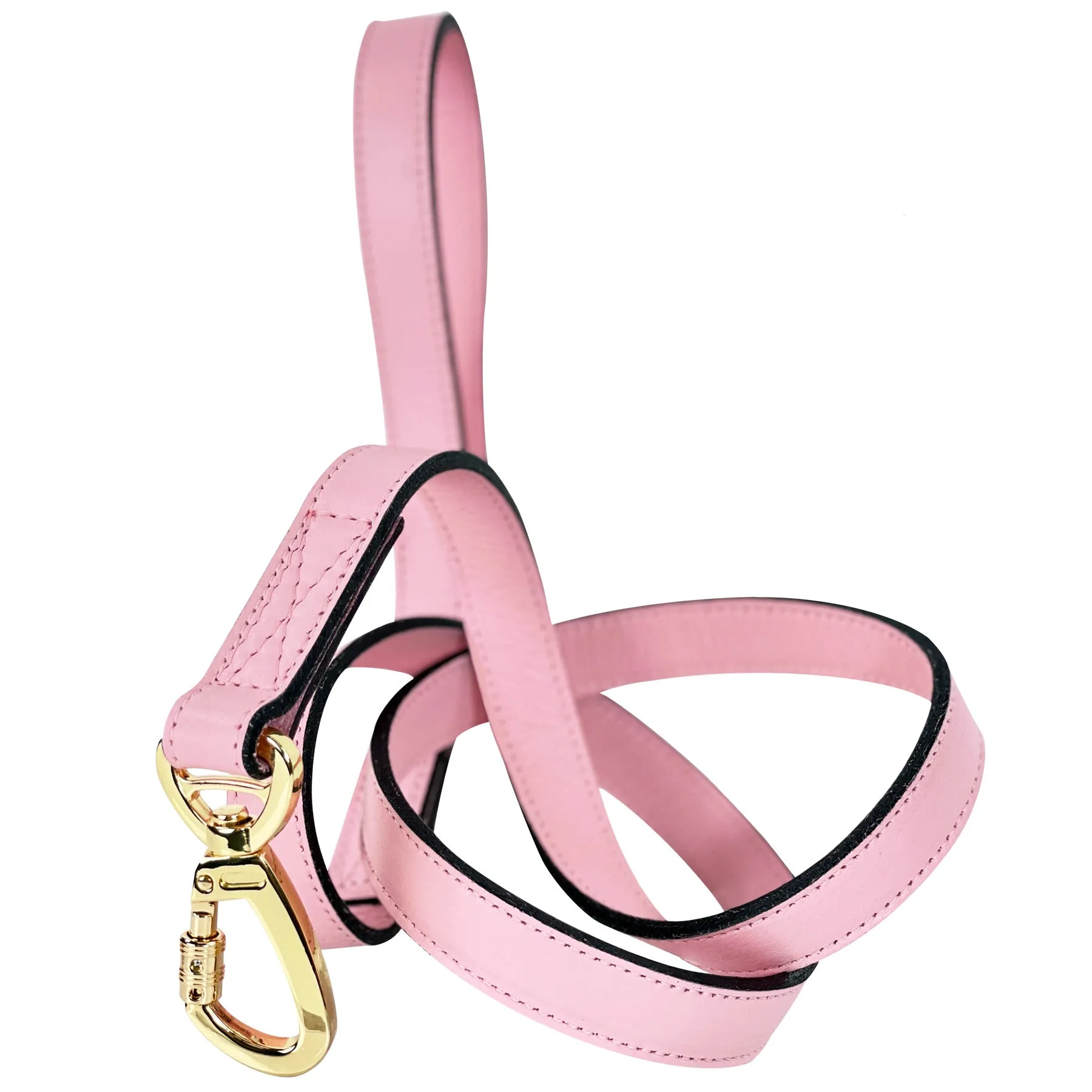 Holiday Dog Leash in Sweet Pink & Gold