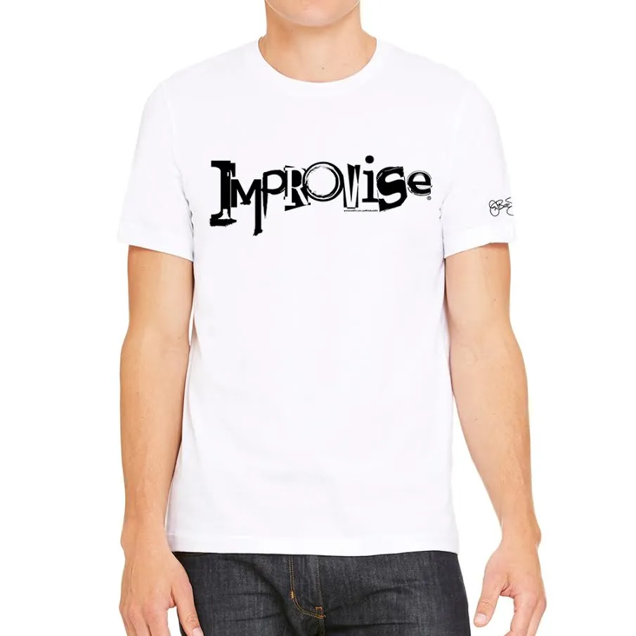 Improvise White Men's Tee