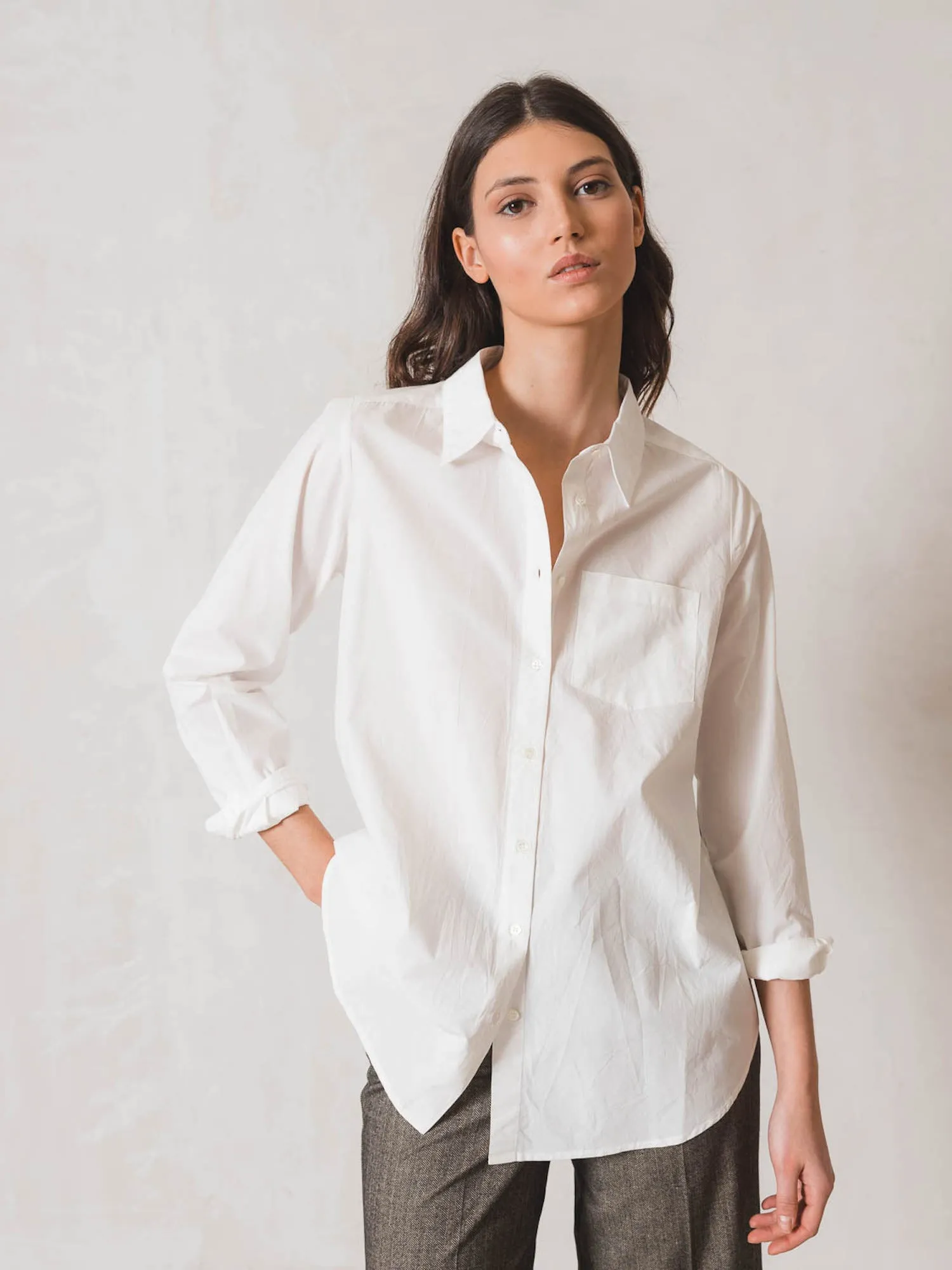 INDI & COLD Shirt Blanco Cotton