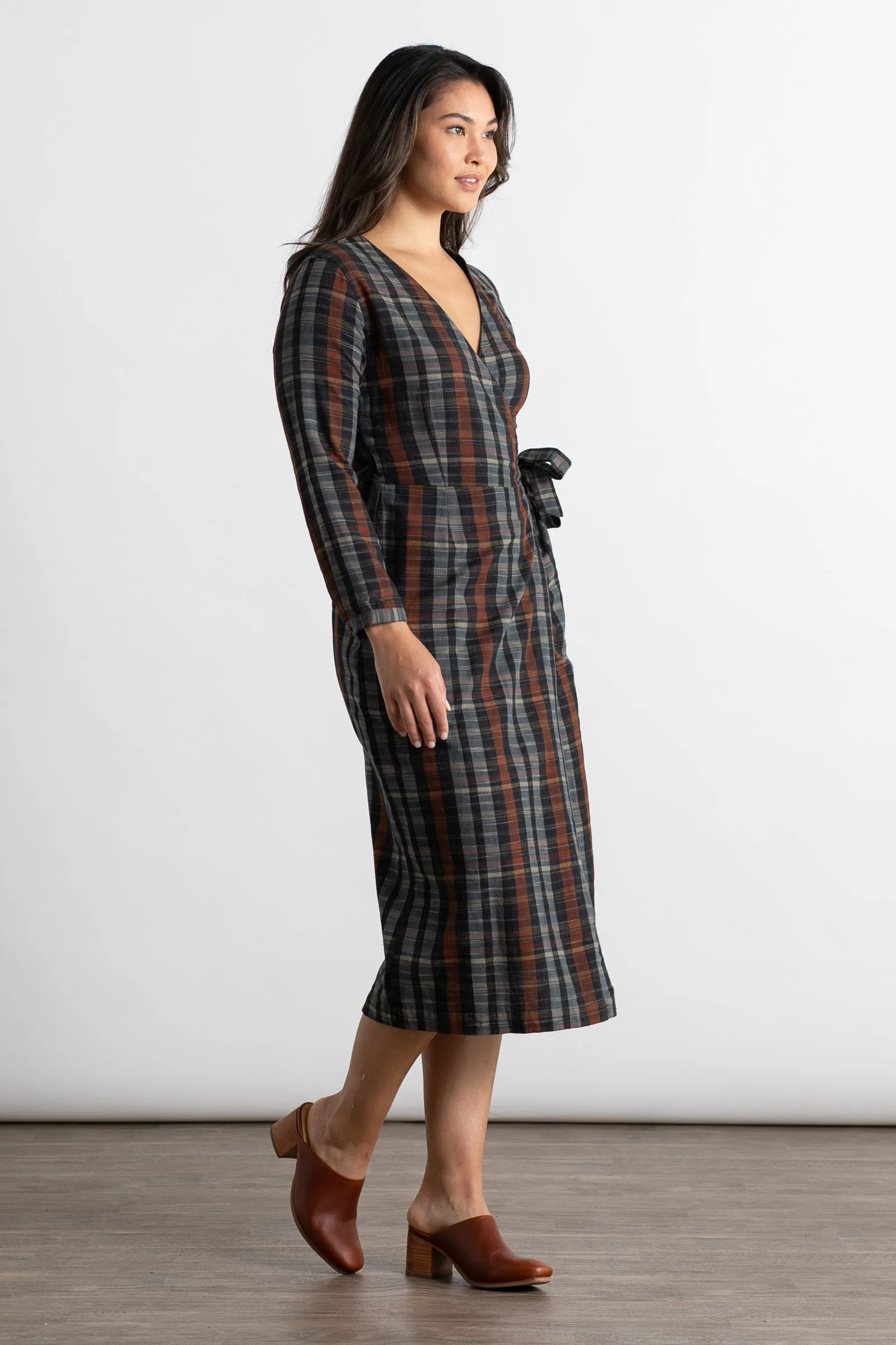 Ingrid Wrap Dress / Mazama Ridge Plaid