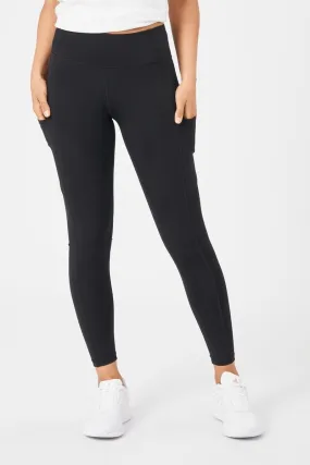 INSPORT WOMEN'S POWER POCKET FULL LENGTH BLACK TIGHTS