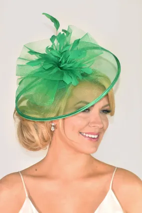 Isla Fascinator - Kelly Green