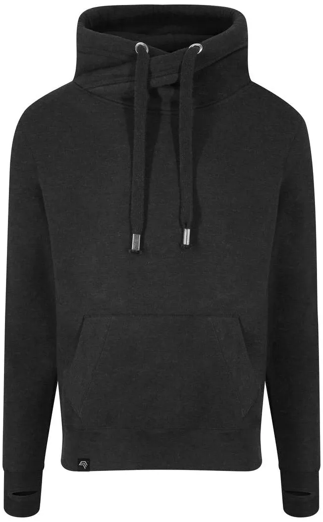 JDS 0021 Cross Neck Überkreuz Hoodie Sweatshirt