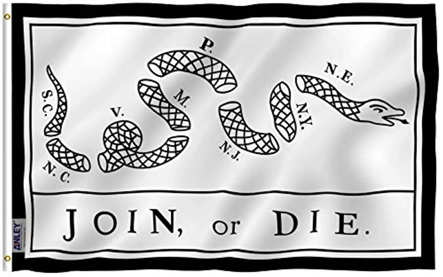 Join Or Die Flag Rattlesnake Polyester Flag