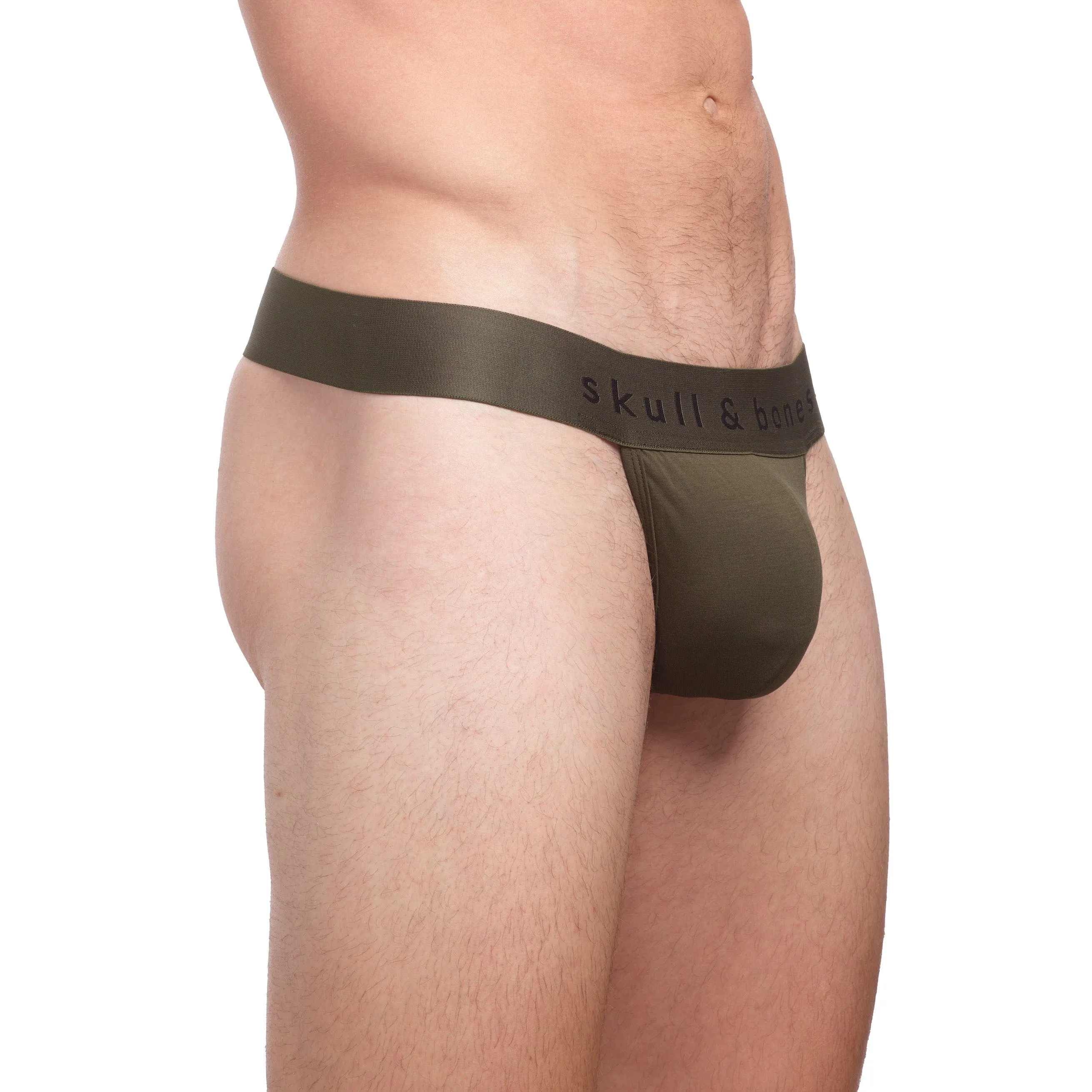 Just the Bones Thong Army Green