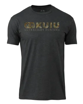 KUIU Valo Block Logo T-Shirt | Charcoal