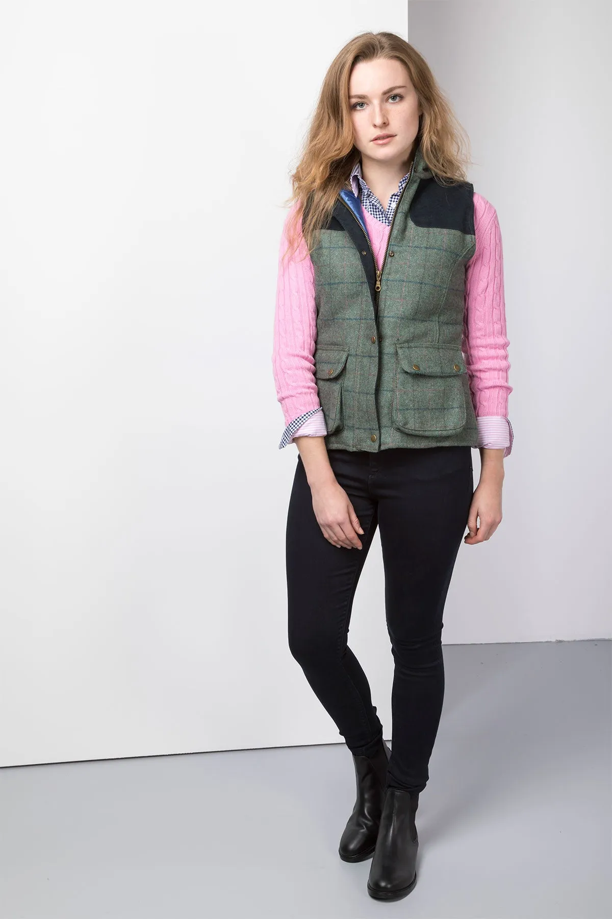 Ladies Tweed Gilet - Bramham