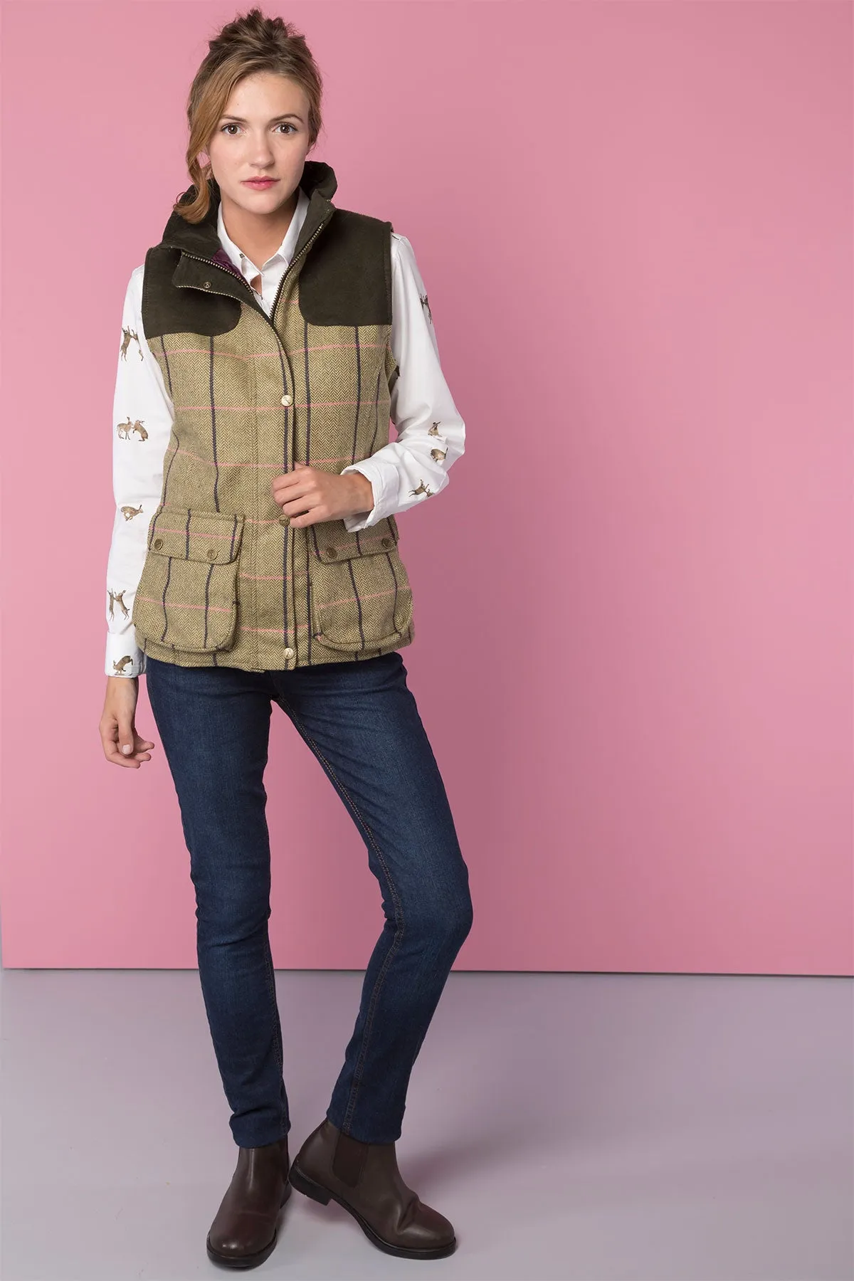 Ladies Tweed Gilet - Bramham