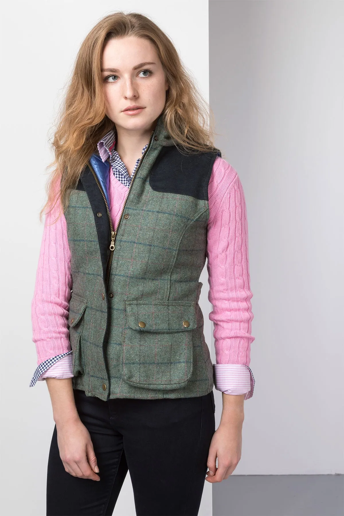 Ladies Tweed Gilet - Bramham