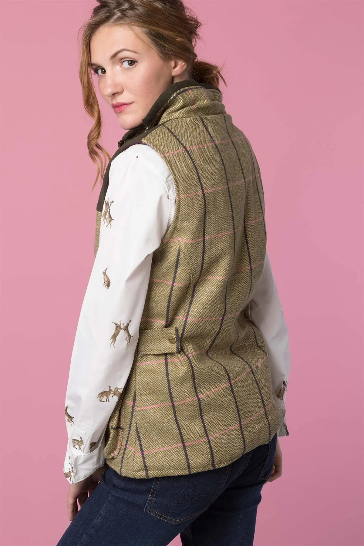 Ladies Tweed Gilet - Bramham