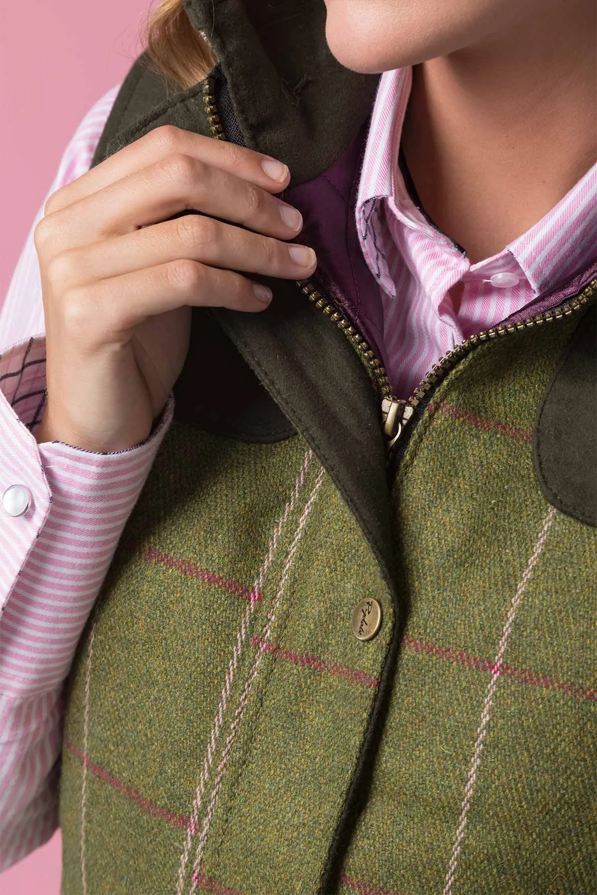 Ladies Tweed Gilet - Bramham