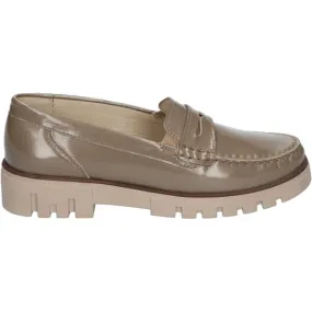 Ladies Waldlaufer Loafers Patent Leather DK Taupe 723502 156 239 Serena H Fit SALE