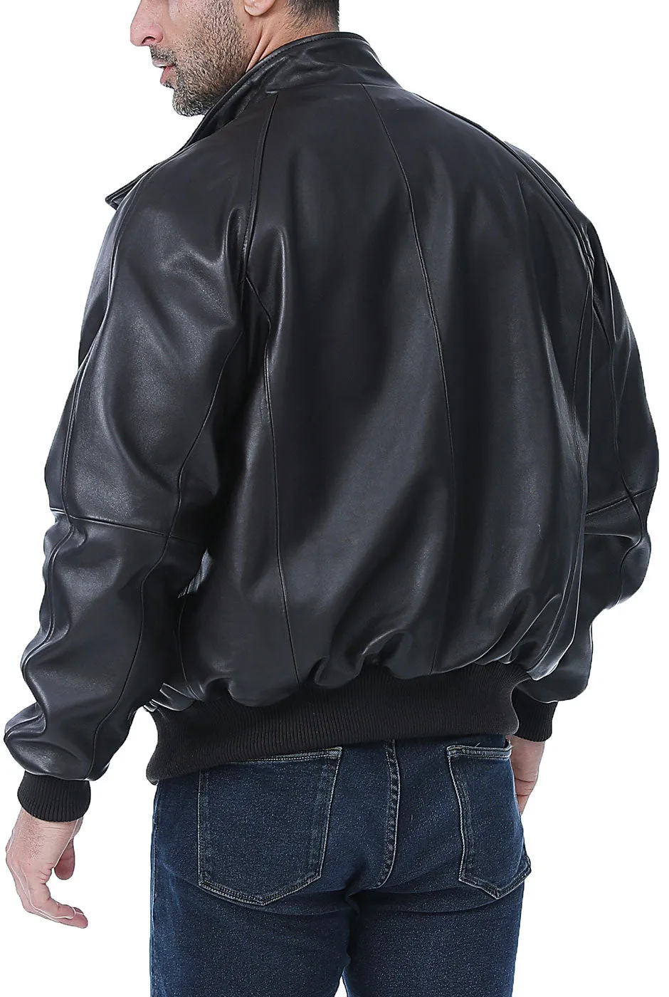 Landing Leathers Men WWII Leather Bomber Jacket