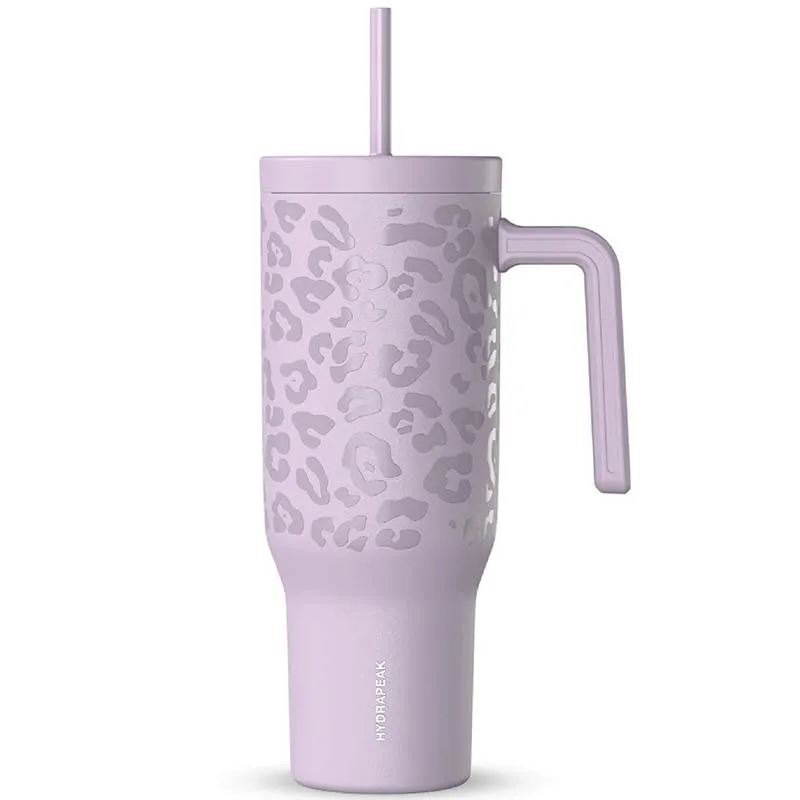 Lavender Leopard 40oz Voyager Tumbler