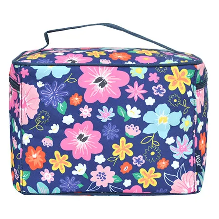 Lilac Floral NGIL Large Top Handle Cosmetic Case