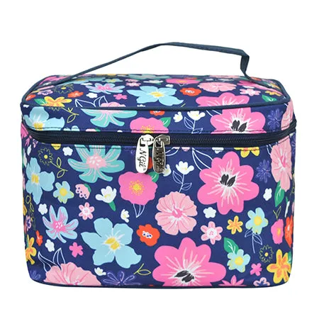 Lilac Floral NGIL Large Top Handle Cosmetic Case