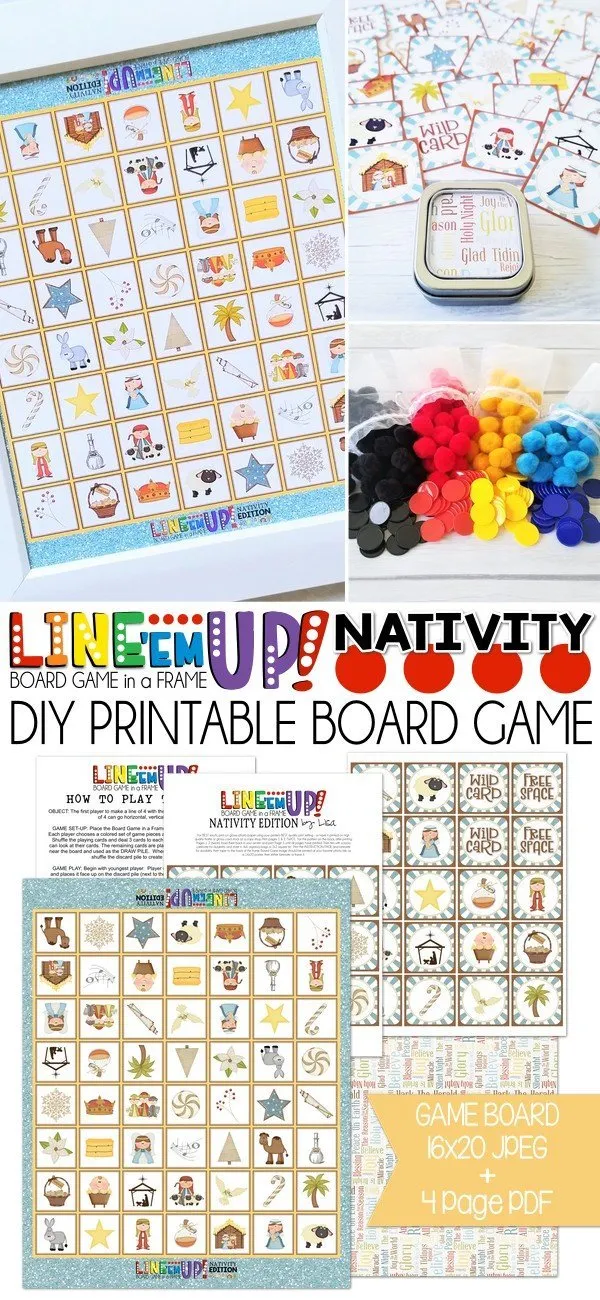 LINE 'Em UP! {NATIVITY} PRINTABLE Game