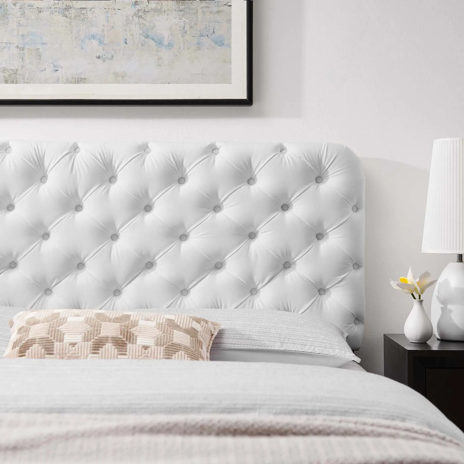 Lizzy Tufted Performance Velvet Headboard