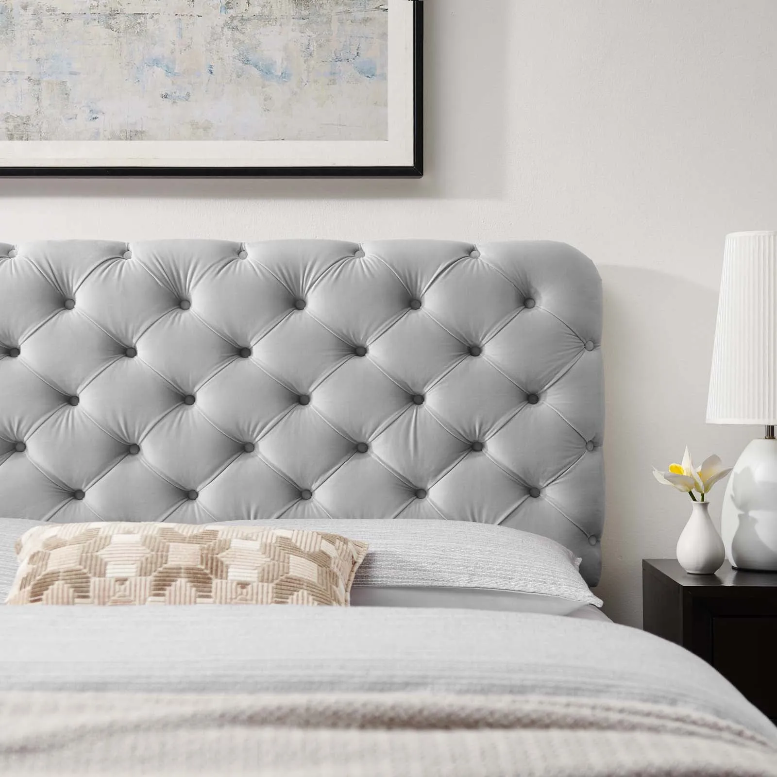 Lizzy Tufted Performance Velvet Headboard