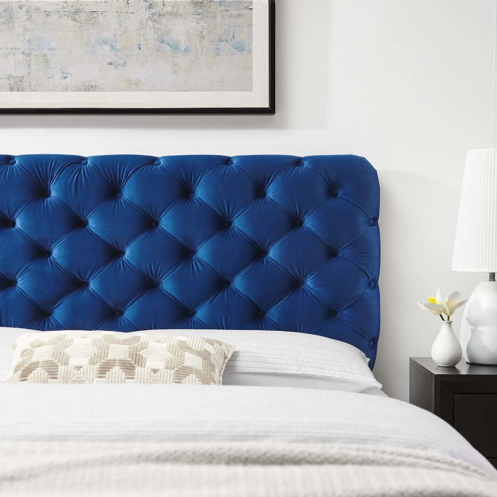 Lizzy Tufted Performance Velvet Headboard