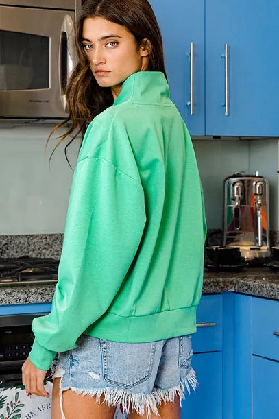 Lulu Half Zip Up Sweatshirt