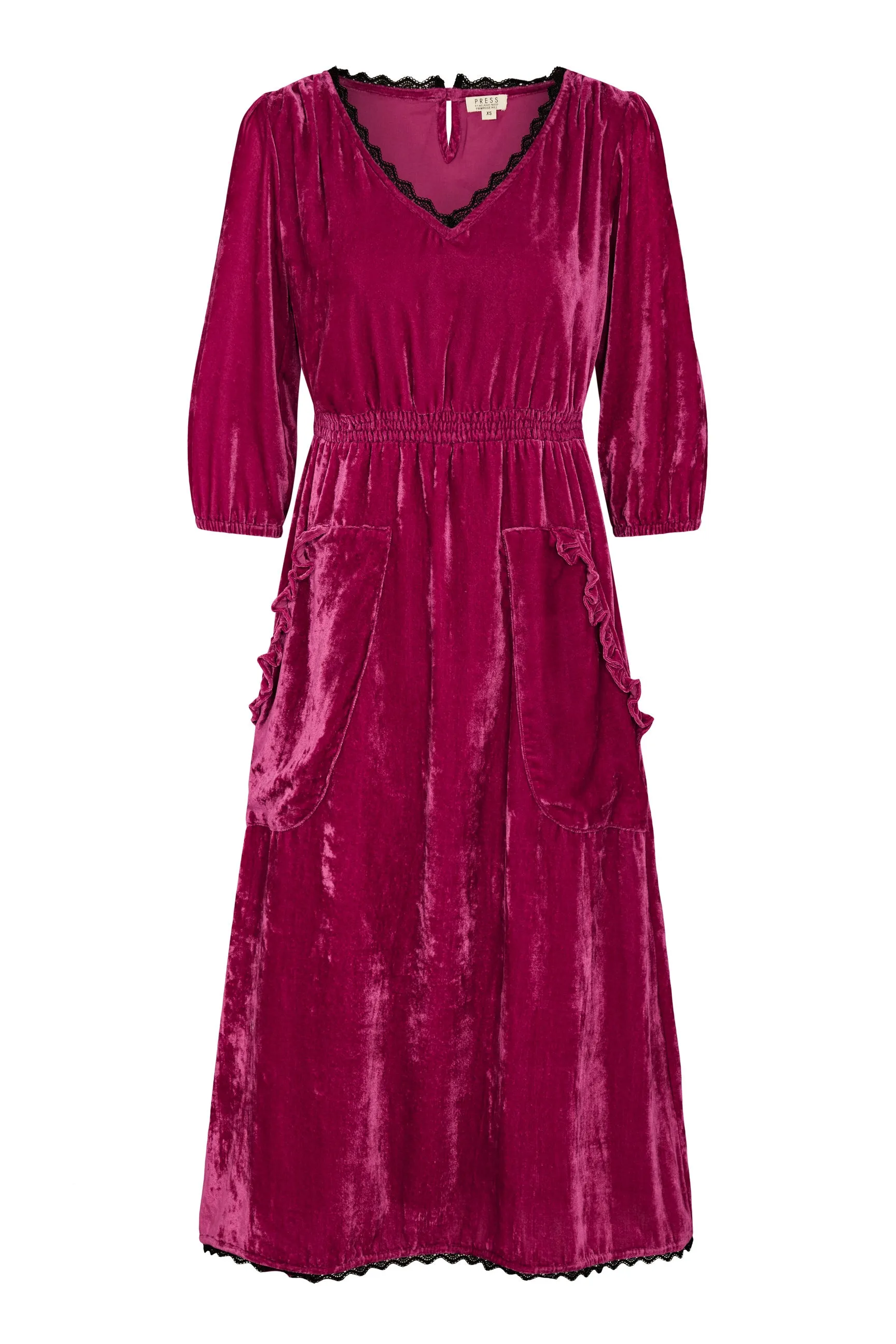 Mary malaga velvet dress