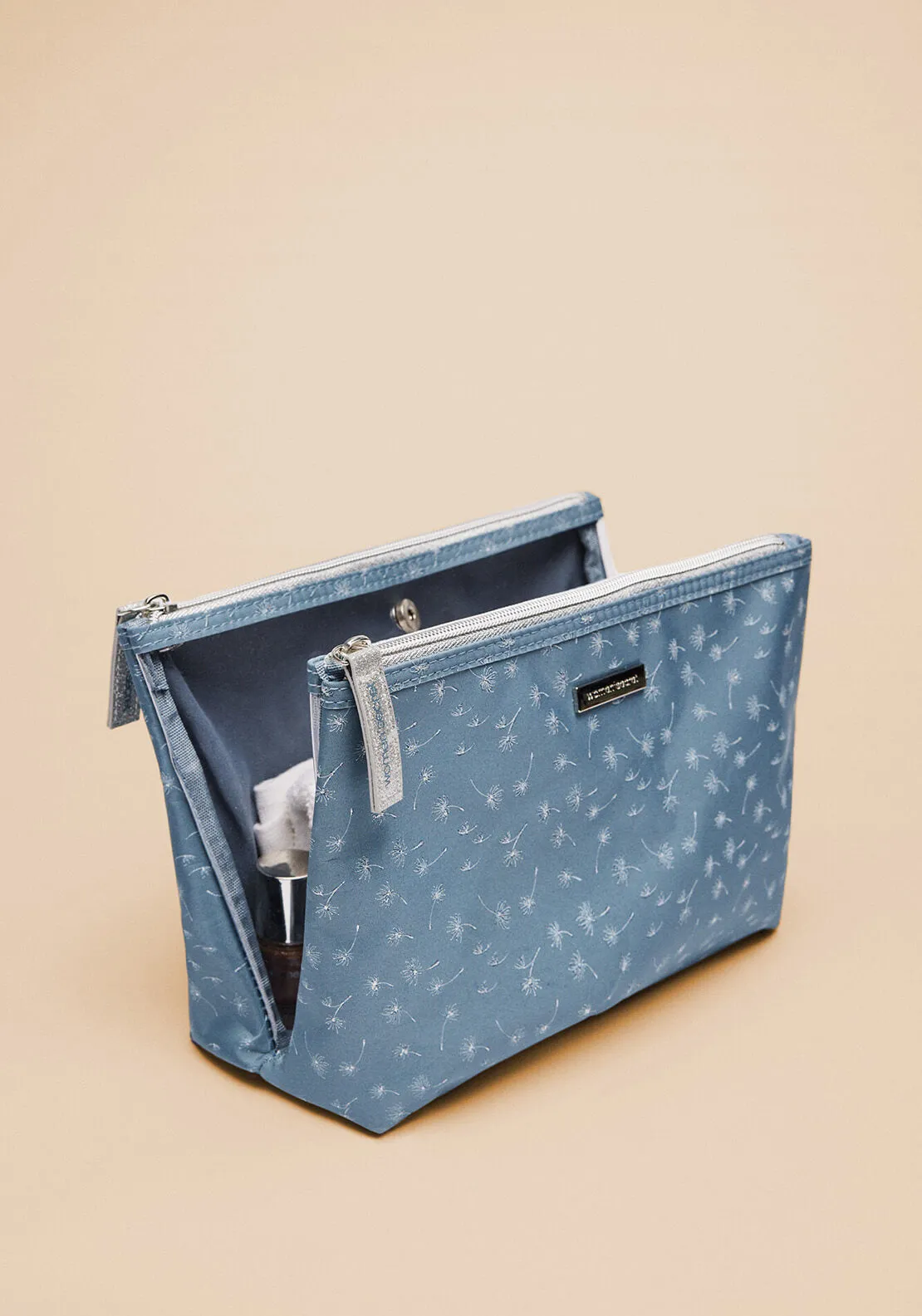 Medium Vanity Case With Double Compartment - Blue