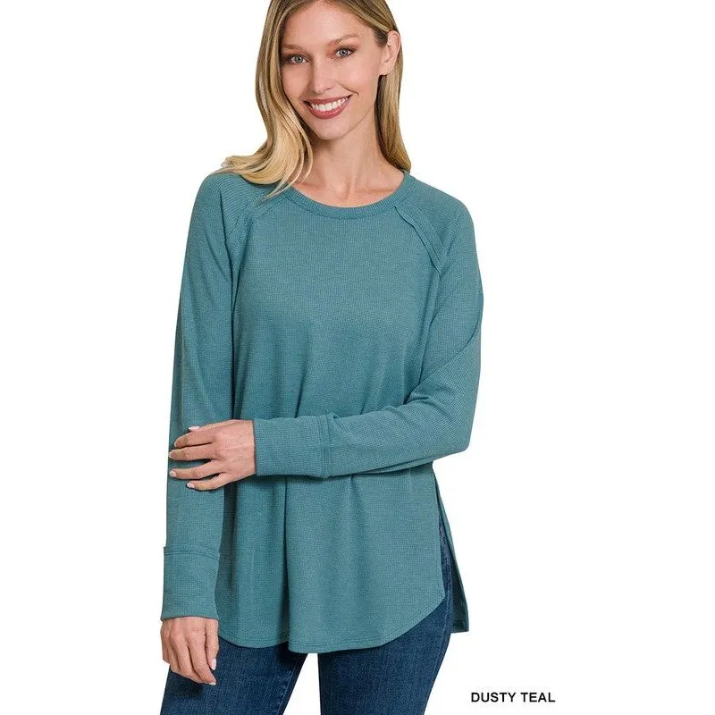 Melage Baby Waffle Long Sleeve Top