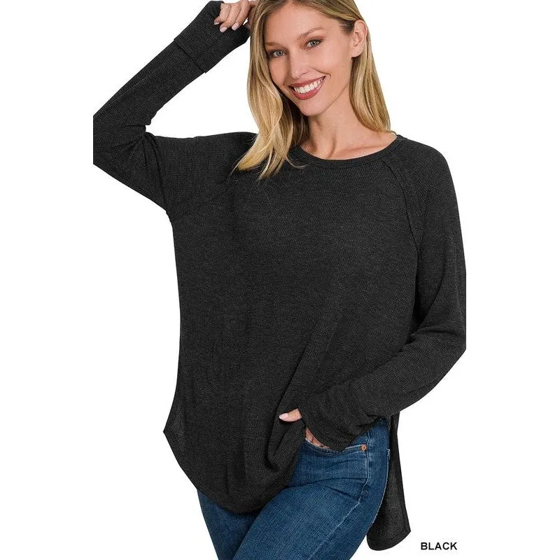 Melage Baby Waffle Long Sleeve Top