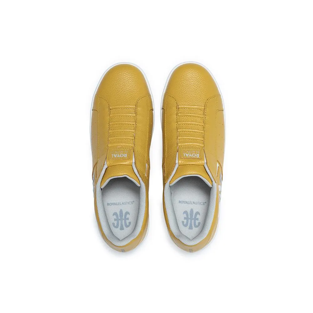 Men's Icon Yellow Logo Leather Sneakers 01913-338