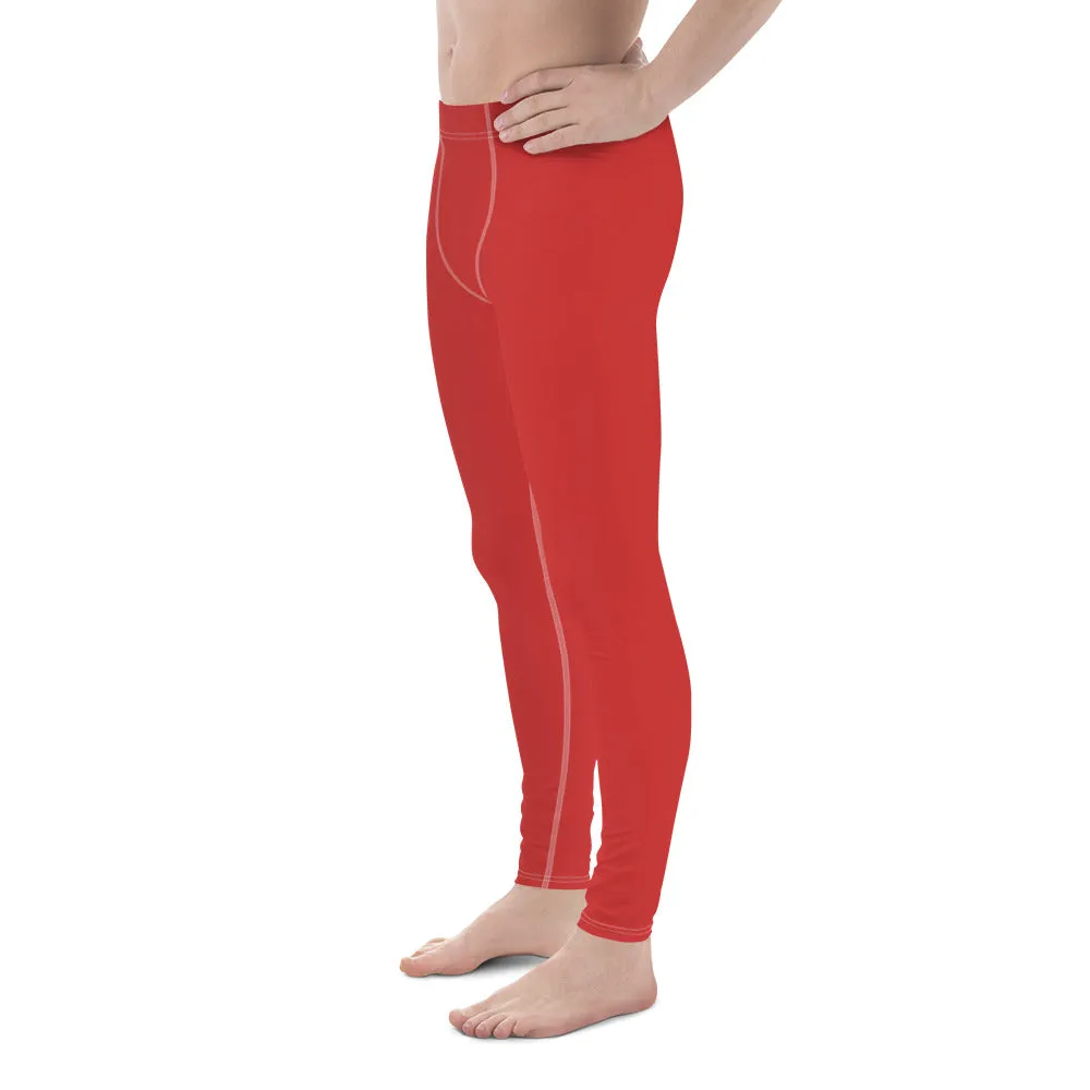 Men's Leggings Red (red and Zebra)