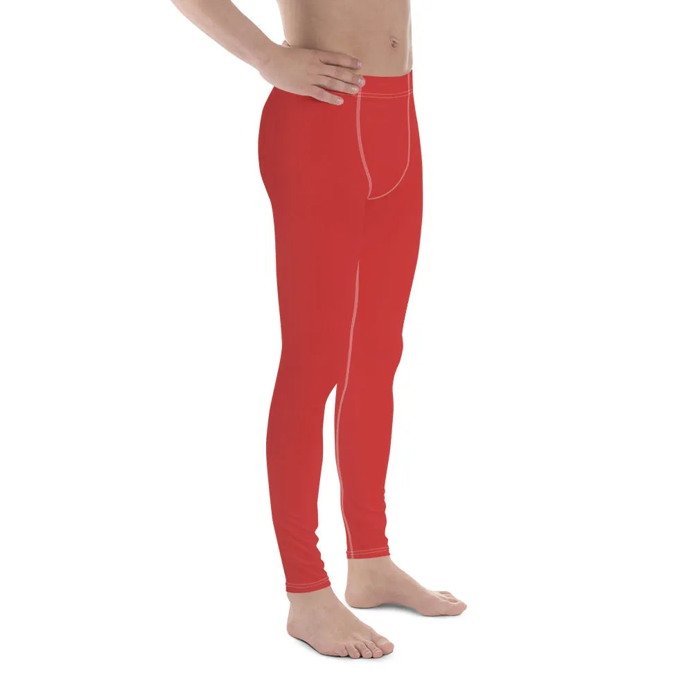 Men's Leggings Red (red and Zebra)