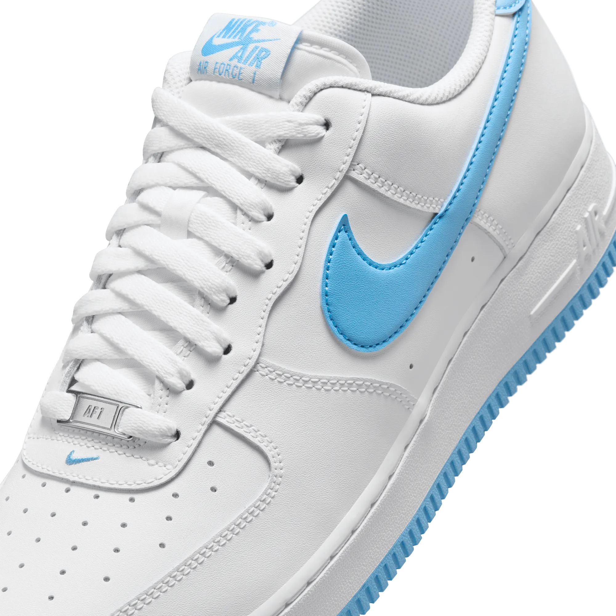 Men's Nike Air Force 1 '07 - White/Aquarius Blue/White