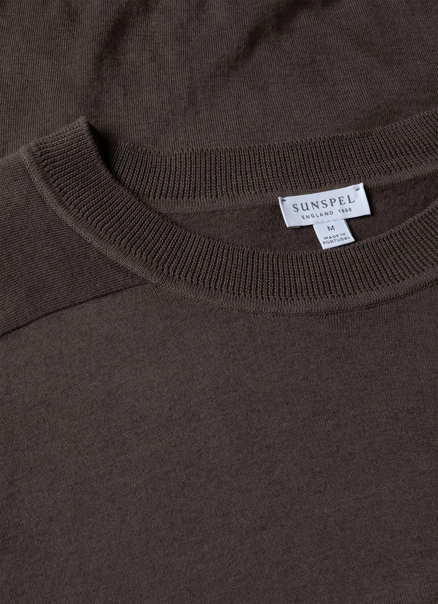 Men's Sea Island Cashmere Crew Neck Jumper in Cedar