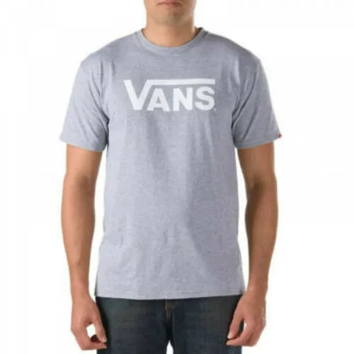 Mens Vans T-Shirt Classic Black White Blue Shirt Print Short XS,S,M,LG,XL XXL