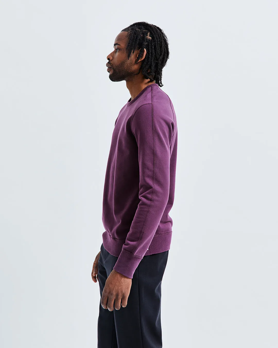 Midweight Terry Slim Crewneck