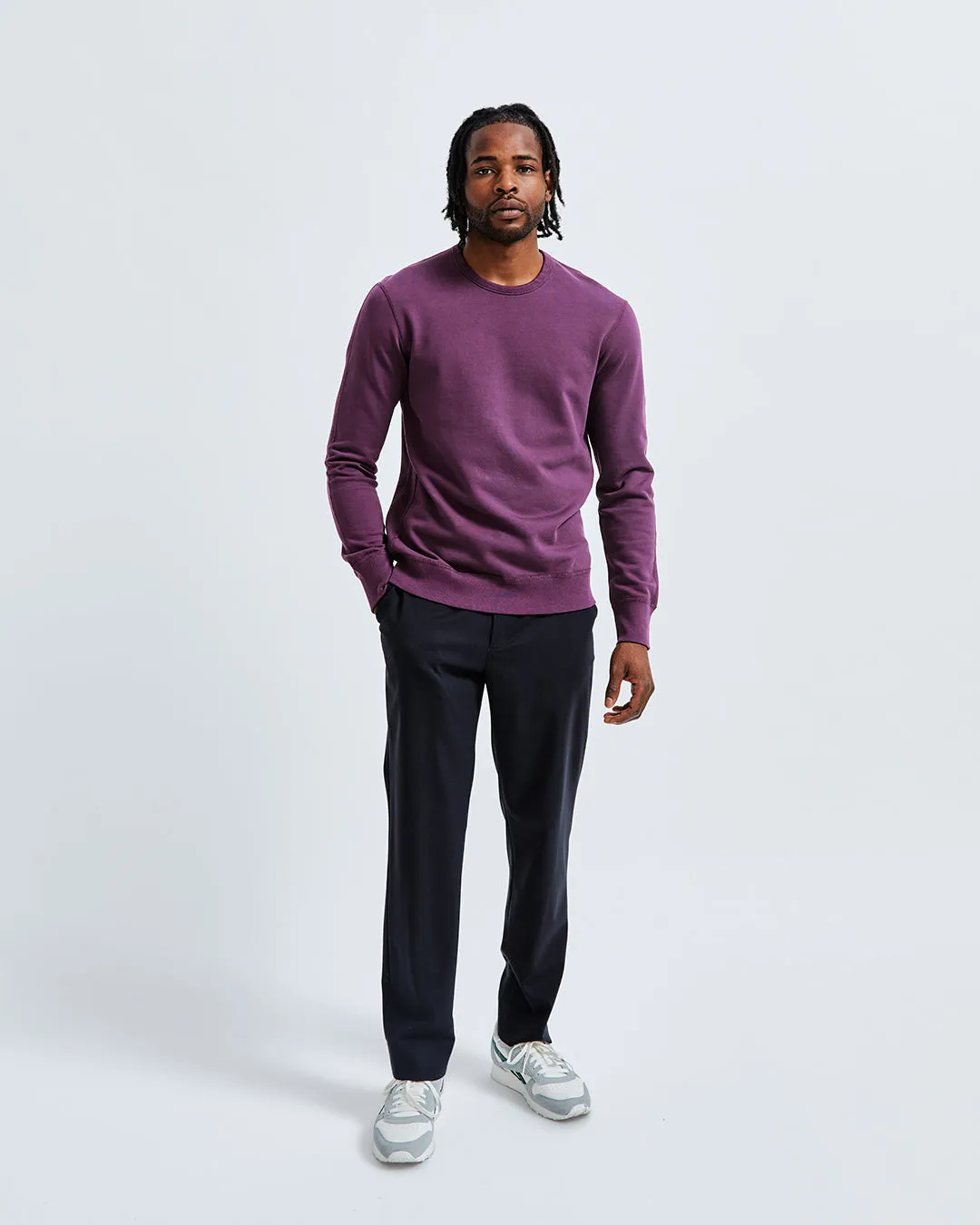 Midweight Terry Slim Crewneck