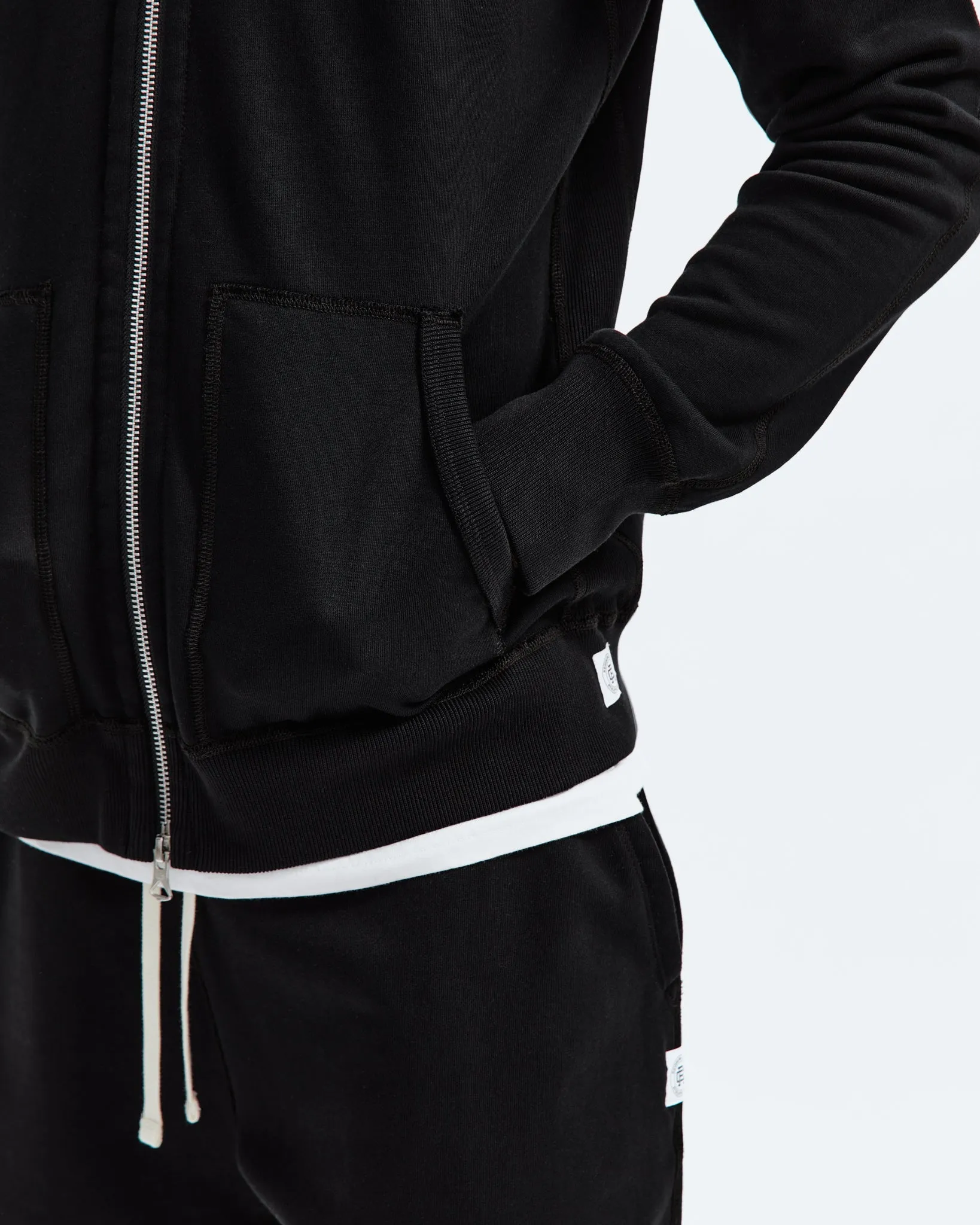 Midweight Terry Slim Zip Hoodie