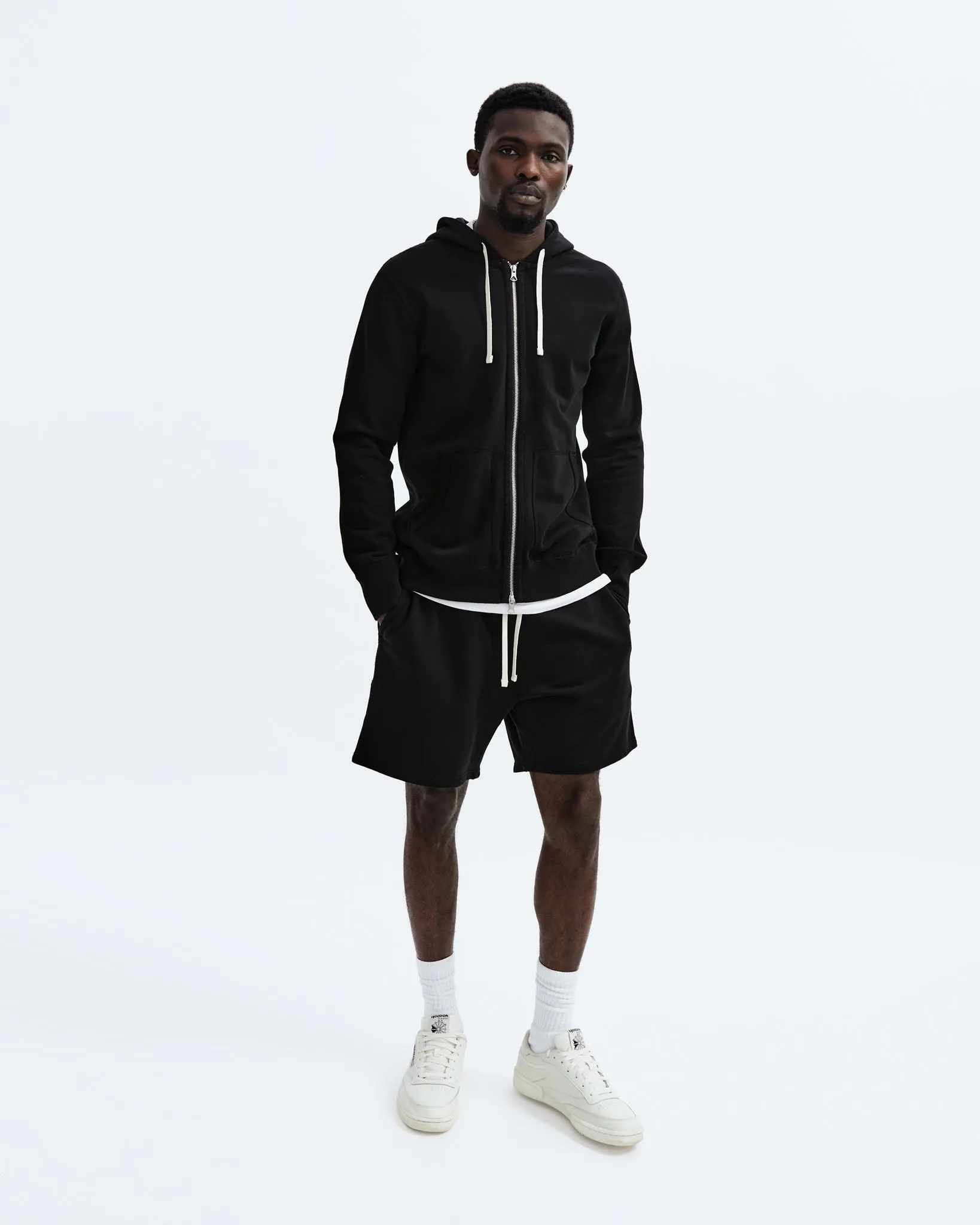 Midweight Terry Slim Zip Hoodie