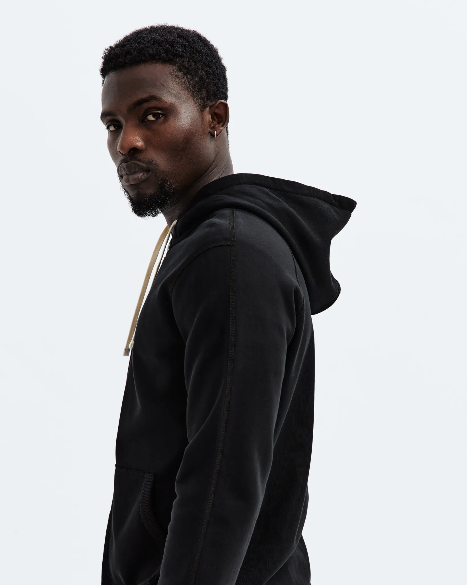 Midweight Terry Slim Zip Hoodie