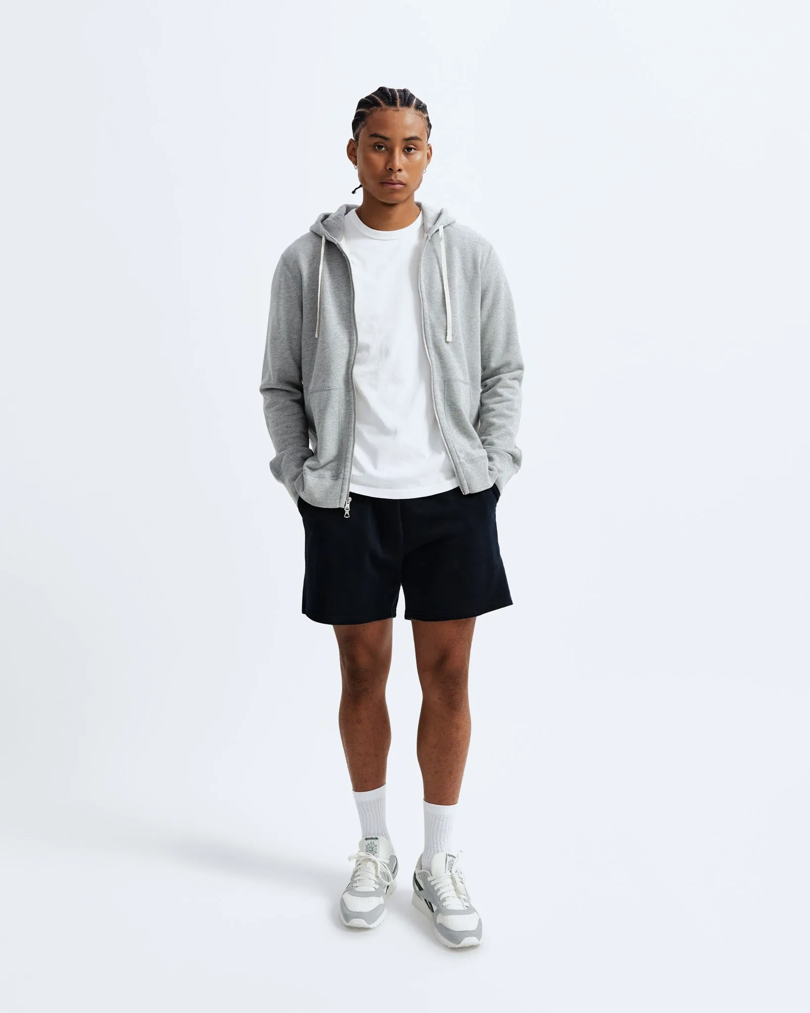 Midweight Terry Slim Zip Hoodie