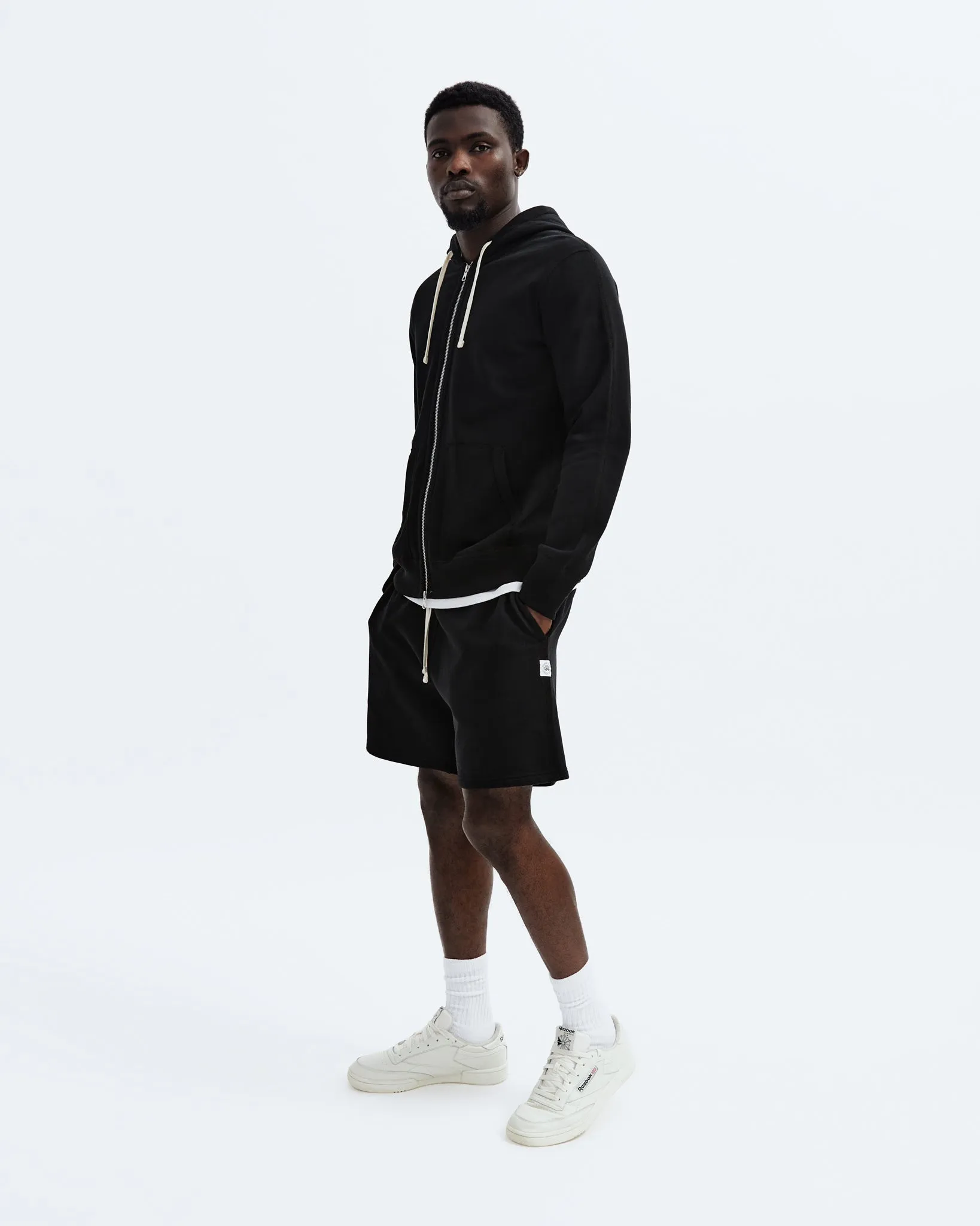 Midweight Terry Slim Zip Hoodie