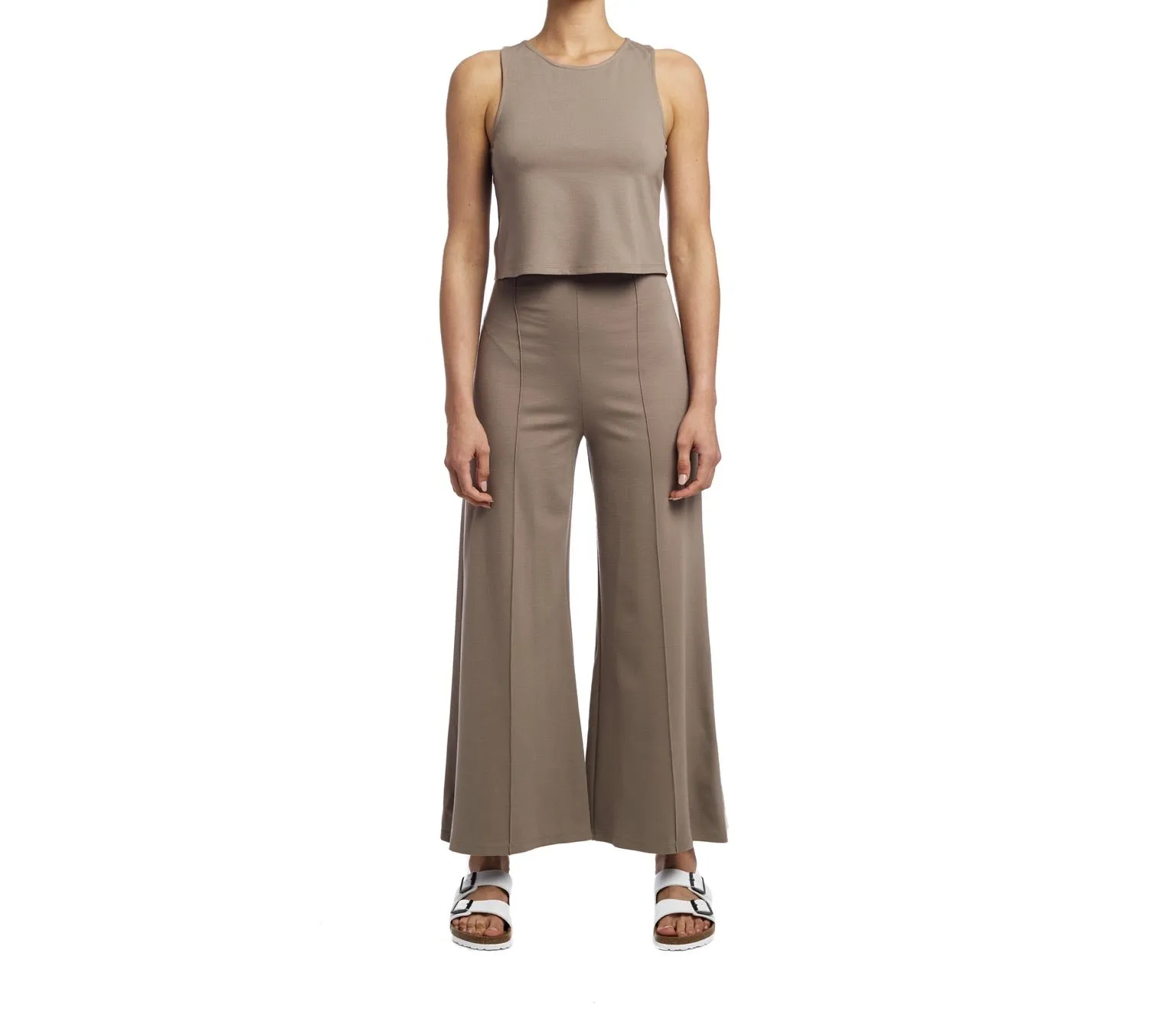 Mocha Wide Leg Pant: ankle edit