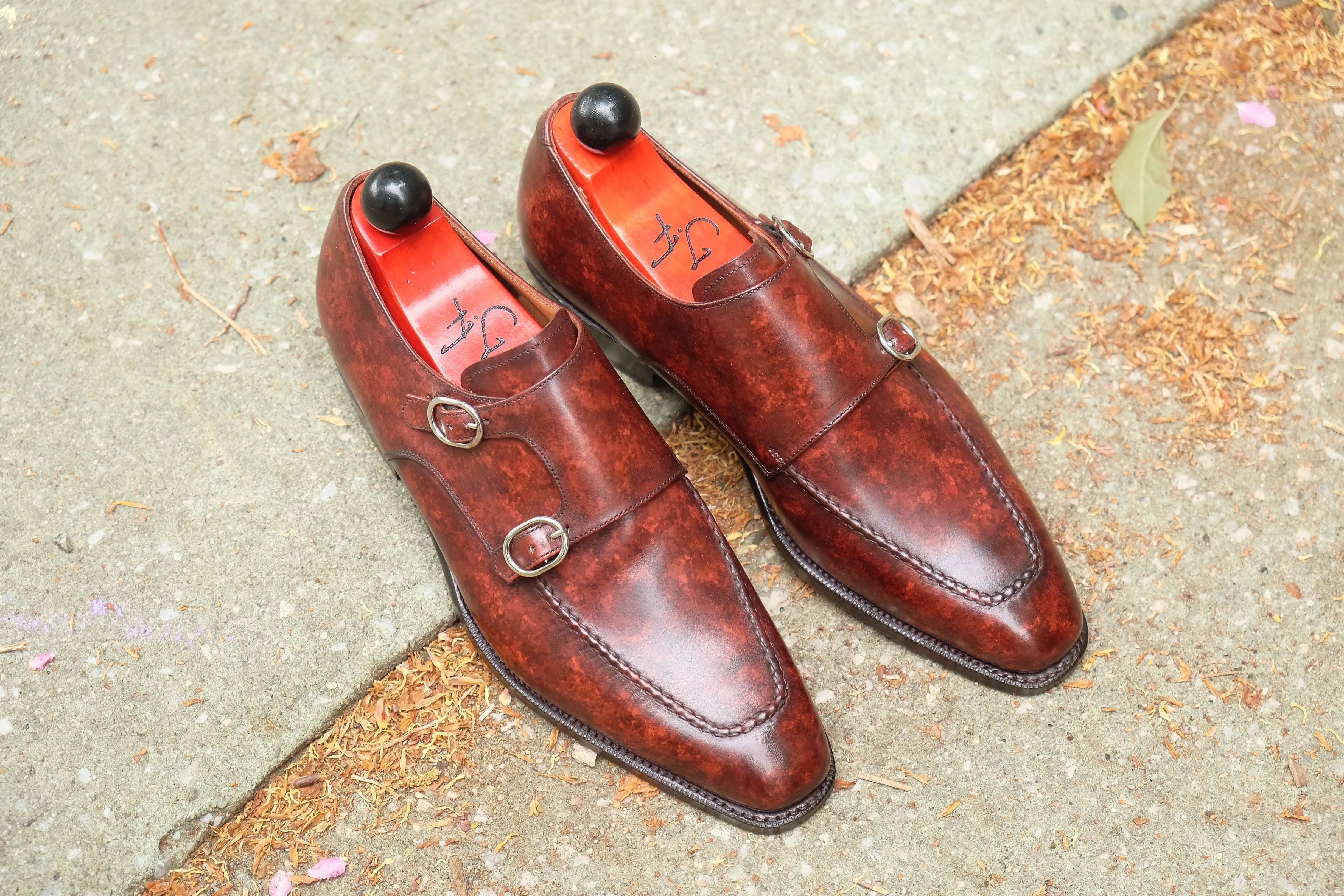 Montlake - MTO - Walnut Marble Patina - LPB Last - Single Leather Sole