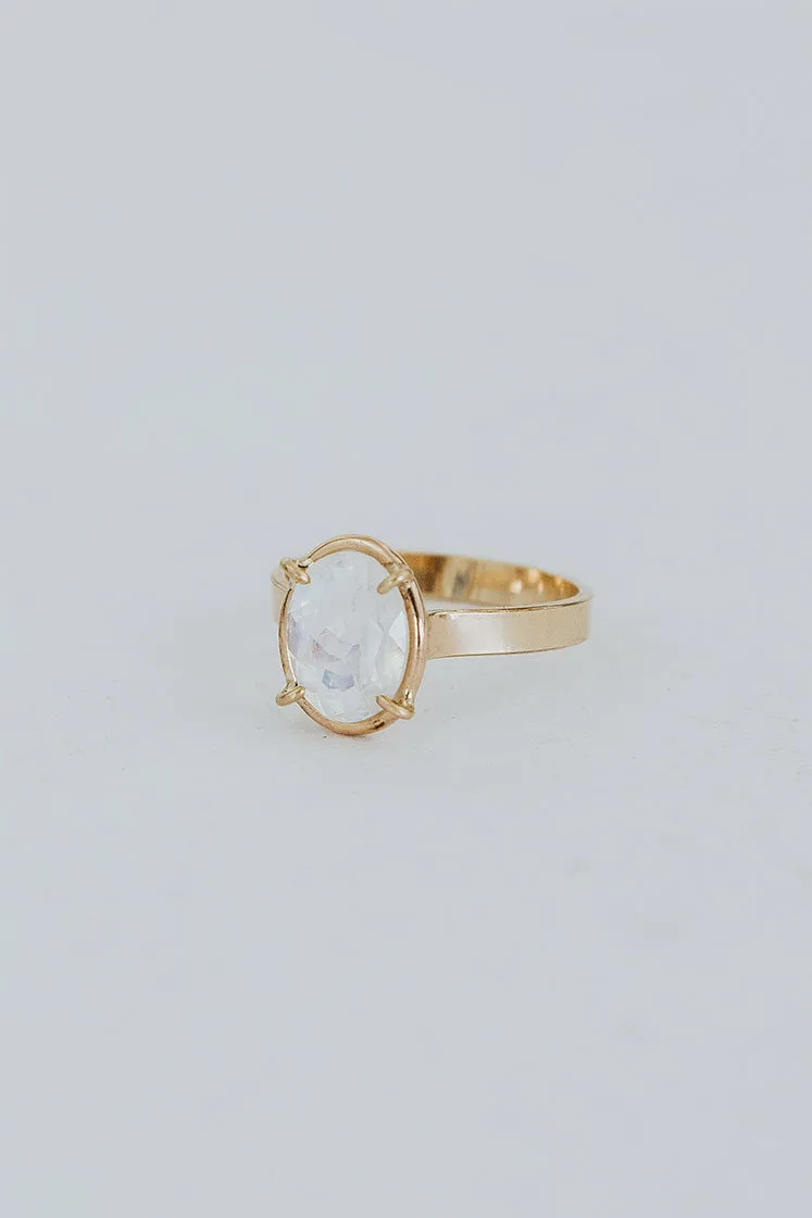 Moonstone Embrace Ring