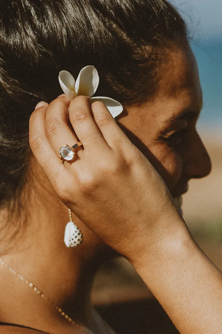 Moonstone Embrace Ring